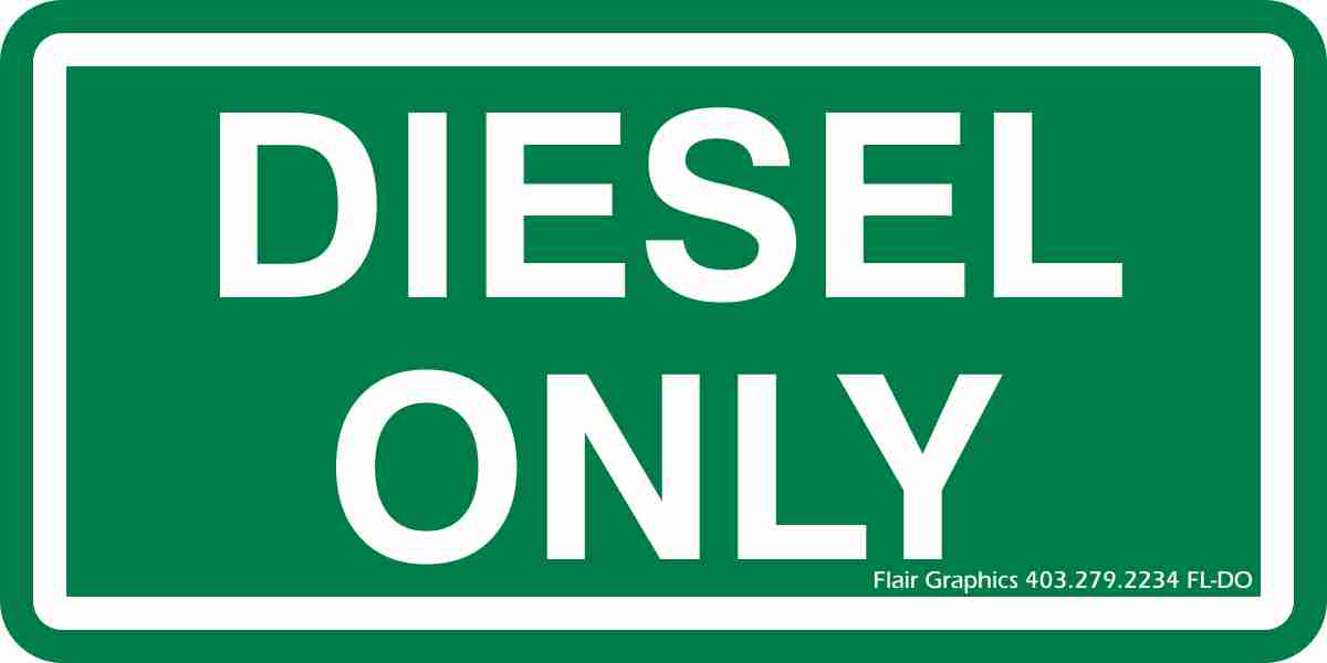 diesel only decal sign FL-DO