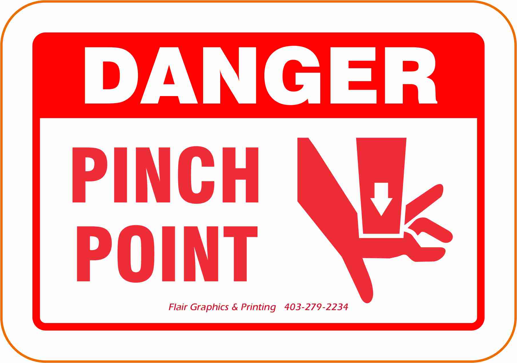 danger pinch point FL-PP